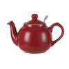 London Pottery Farmhouse Teapot with Infuser, Red, 2 Cup (600