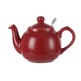 London Pottery Farmhouse Teapot with Infuser, Red, 2 Cup (600 ml)