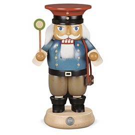 Mueller Nussknacker Eisenbahner, 23 cm hoch, original Erzgebirge Seiffen