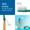 TePe Choice Soft Toothbrush, Dental Toothbrush with 3 Replaceable Heads,