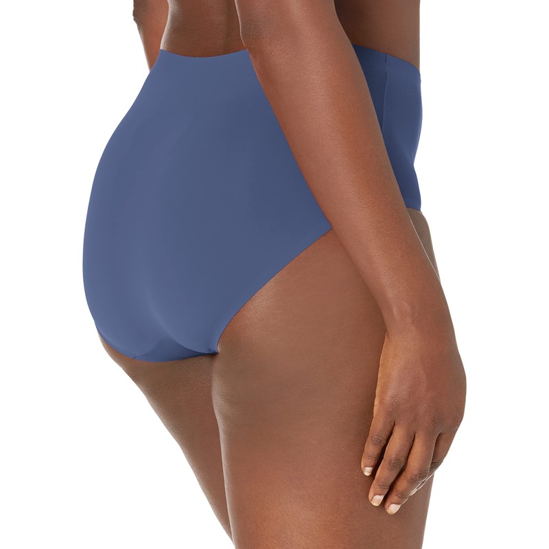 Bali Women's Comfort Revolution EasyLite Brief Panty, Classic Chambray Blue,