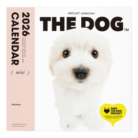 THE DOG 2026 Wall Calendar, Mini Size, Maltese