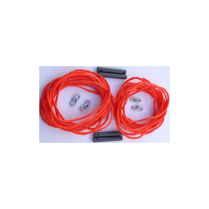 Home Court Portable Set Guy Line Ropes - RDLG (Orange)
