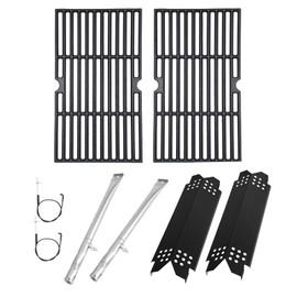 BBQration Replacement Parts Kit for Nexgrill Deluxe 2 Burner 720-0864R 720-0864RA 720-0864BA, Grill Parts Kit for Expert Grill 720-0864T, Grill Grate Kit for Nexgrill Replacement Parts 2 Burner