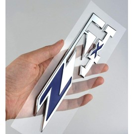 Tomilia 2Pack Z71 4x4 Emblems Badges Replacement for Chevy Silverado Sierra Tahoe Suburban 1500 2500hd 3500hd Decal (Chrome Blue), EI-SilveCutom#2