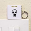 Azeeda 'Punk Rock Kid' Keyring Tape Measure/Spirit Level Tool (KM00040126)