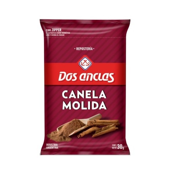 Dos Anclas Canela Molida Ground Cinnamon, 30 g / 1.05 oz pouch (pack of 3)