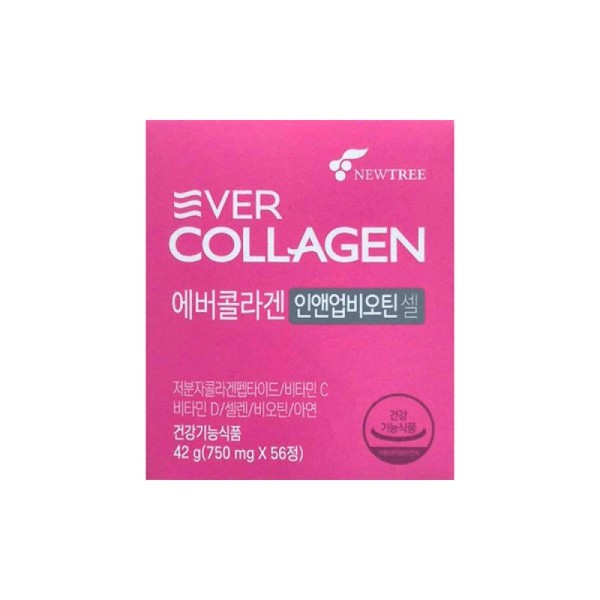 Ever Collagen In & Up Biotin Cell 750mg 56 Tablets