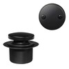 Westbrass 593144-62 Black 1-1/2" Tubular Tip Toe Bath Waste Drain