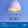 Tapo Tapo TP-Link Smart Light Bulbs, 16M Colors RGBW, Dimmable,
