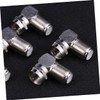 TEHAUX 5Pc Male to Female Right Angle Connector Adapter for