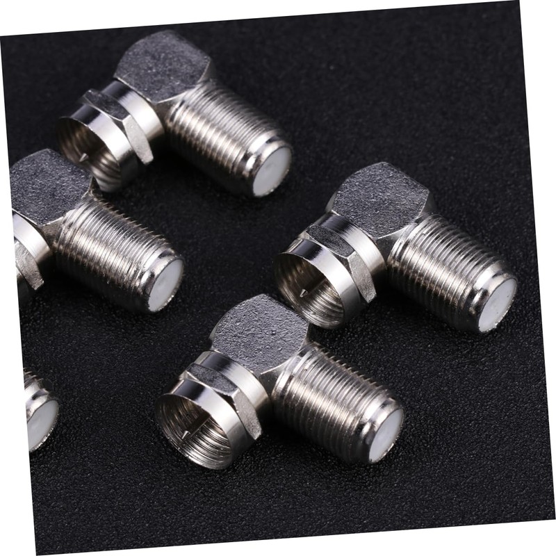 TEHAUX 5Pc Male to Female Right Angle Connector Adapter for