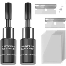 Zupooko Windshield Repair Kit for Chips and Cracks – 2 Pack Nano Glass Repair Fluid for Bulls-Eye, Star-Shape, Quick Fix Automotive Windscreen Tool – Car Windshield Crack Repair Kit