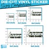 (3Pcs) Do You Follow Jesus This Close Sticker Christian Bible