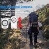 2pcs Waterproof Navigation Compass with Adjustable Lanyard, Multifunctional Map Ruler,