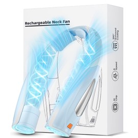 Hionly Neck Fan, 6 Speeds Adjustable Portable Personal Fan Rechargeable, 6000 mAh Battery Faster Cooling Wearable Fan, Ultra Quiet for Home, Office, Travel, Outdoor