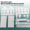 HO Scale Model Blank Church Kit Unassembled House for Model
