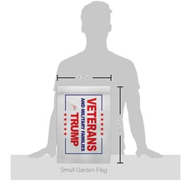 Trump Flag Veterans Yard Sign Wall Hanging Decor Home Poster Military Families Supporter MAGA 2024 Garden Outdoor Patriotic Patio Decoration Republican Gift Made in USA