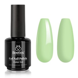Beetles Gel Nail Polish, 1Pcs 15ml Spring Green Gel Polish Soak Off U v LED Gel Nail Art DIY Gel Nail Manicure for Girls Women