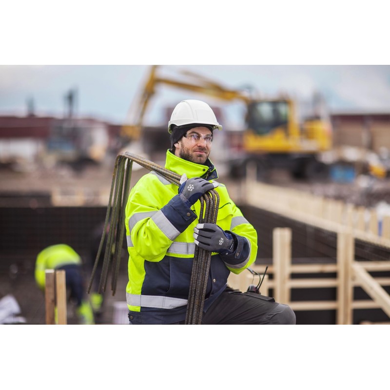 Ejendals 295-8 Size 8 "Tegera 295" Leather Glove - Grey/Blue/White