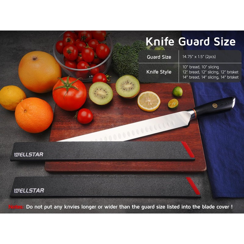 WELLSTAR Knife Edge Guards Set, 2 Piece 14 Inch Universal