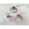 Tortoise Shell Hair Clip with Pearl, Simple, Stylish, Cute, Women's,