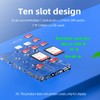 AODUKE 10 Slot Transparent Magnetic mini SIM and Micro SD