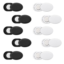 Gosknor 10 Pairs Race Bib Magnets, Plastic Magnetic Race Bib Holders Race Bib Clips Running Bib Buckles Bib Fasteners Bib Pins Magnetic Marathon Bib Clips for Running Triathlon Cycling (Oval)