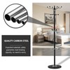 OUKANING Metal Coat Rack Floor Standing Coat Tree with 16