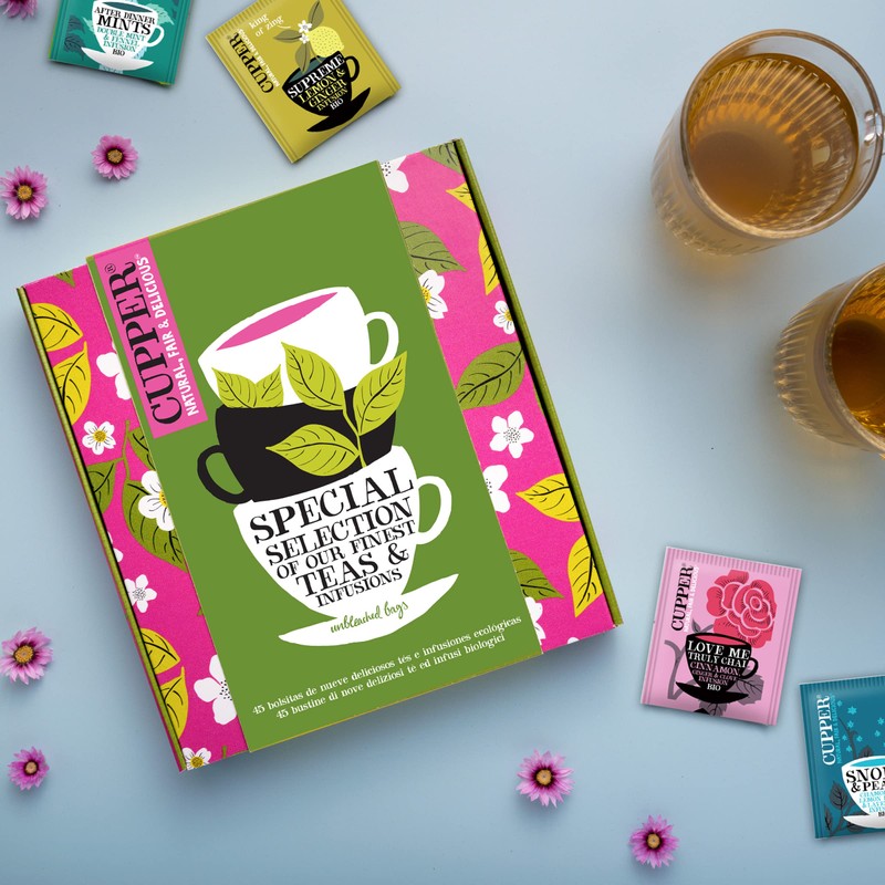 Cupper Collection Tè e Tisane Biologiche, Cofanetto, Assortimento di Tè
