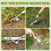 XCRPRT Weed Cutter with Wooden Handle, 2 Pieces, Weed Remover