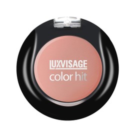 Luxvisage Long-Lasting 6 Colors Blusher "Color Hit" to Sculpt Face and Highlight Cheeks for All Skin Types (color 15 (dusty terracotta))