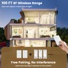 Suraielec 3 Way Wireless Light Switch, Neutral Wire Required, Grounding,