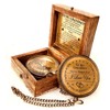 Gift for Grandson Brass Compass Engraved Quote | Memory Present
