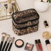 Bolsa de maquillaje de doble capa, bolsa de maquillaje, bolsa