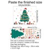 Condessacity Christmas Tree Wall Sticker Window Decor Window Treatment Christmas
