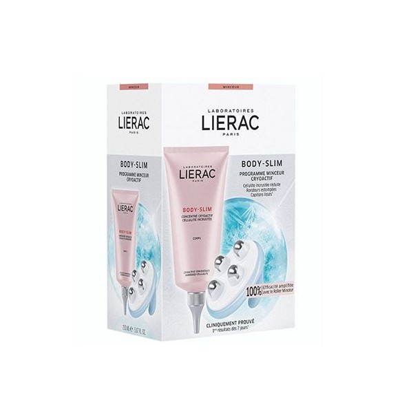 Lierac Body Slim Programme Minceur Cryoactif 150ml Cryoactive Concentrate + Slimming Roller Against Cellulite