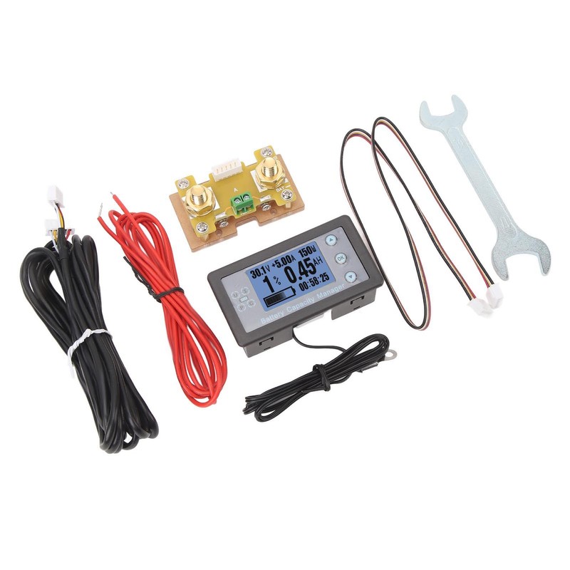 Battery Capacity Manager 200A Monitor LCD Digital Display Battery Coulometer