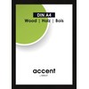 Nielsen Accent Wood Black Frame A4 - Natural Glass