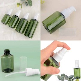 Green Portable Empty Conditioner Bottle Essence Bottle 150ml 5ea