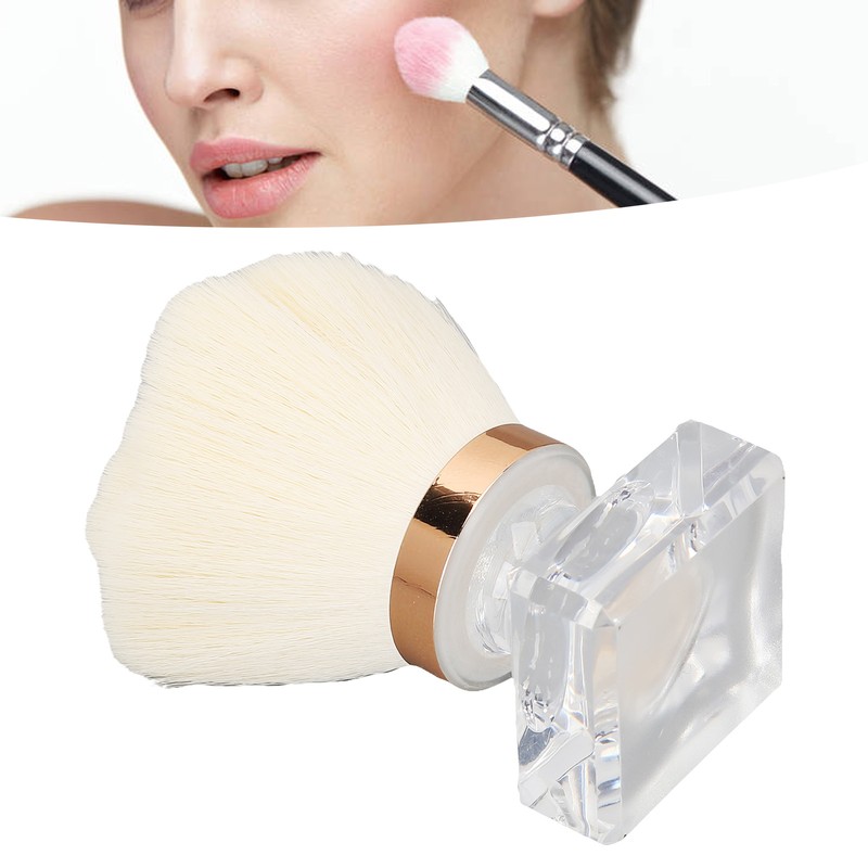 Nail Art Dust Powder Cleaner Brush Soft Bristles Comfortable Grip