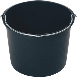 Triuso Construction Bucket 12L with Bow, Black, Lite Rskal