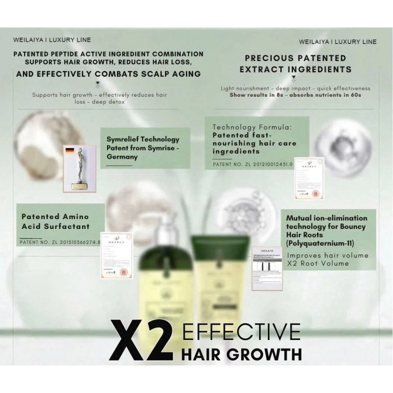 Weilaiya Zingiber X2 Ginger Essence Detox Shampoo & Conditioner For