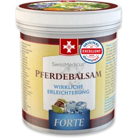 SwissMedicus Horse Balm Massage Gel Extra Strong 250ml | Cooling Relief for Muscles, Joints & Back | Enriched with 25 Herbal Extracts Including Horse Chestnut, Arnica, Beinwell & Eucalyptus | Soothing & Fast-Absorbing Formula for Deep Massage