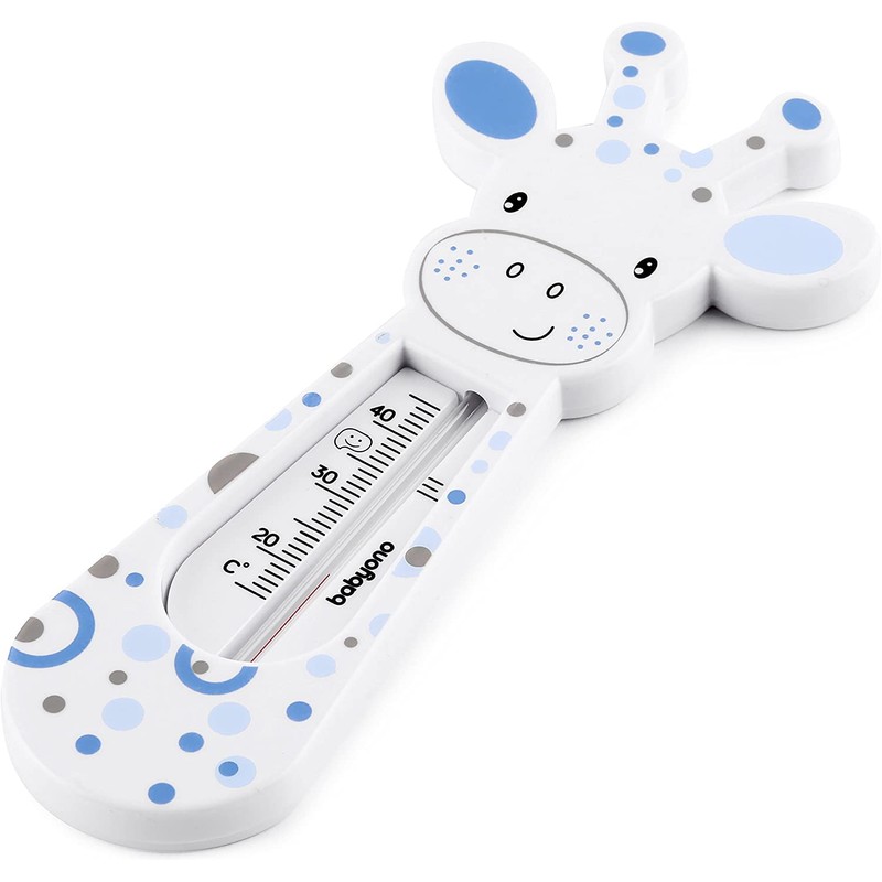 Baby Safe Floating Bath Thermometer Giraffe - White/Blue