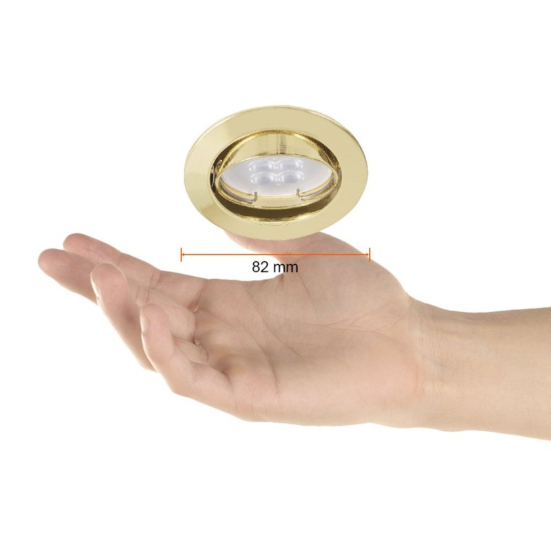 Tecnolite Lámpara para Empotrar de Interior, color Latonado YD-330/O