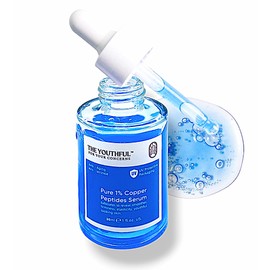 The Youthful - Copper Peptide Face Serum Collagen (Formula Same Buffet Plus Copper Peptides) Peptide Serum for Hydration, Anti-Aging, Firmness, Skin Elasticity, Copper Elixir - 30ML