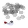 Pipe Screen, 0.6 inch (15 mm), Set of 150, Silver,