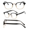 FEISEDY B1236 Salmon Glasses, Date Glasses, Blue Light Cut, Thick,
