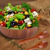 WOPPLXY Wooden Salad Bowl and Servers Set - 12CM 10CM